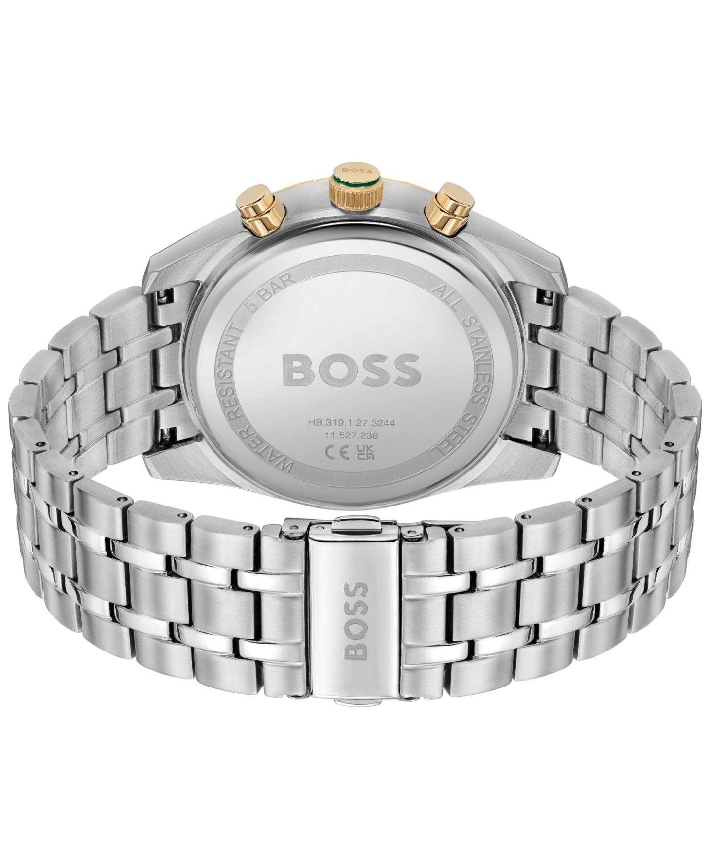 Мужские часы Hugo Boss Sky Traveler Quartz Fashion Chrono Stainless Steel Watch 44mm — фото 3