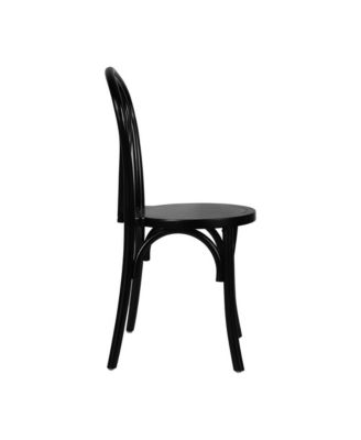 Lowry Thonet Style Solid Wood Dining Chair With Stackable Design And Elegant Finish