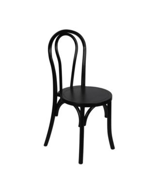 Lowry Thonet Style Solid Wood Dining Chair With Stackable Design And Elegant Finish