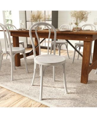 Lowry Thonet Style Solid Wood Dining Chair With Stackable Design And Elegant Finish