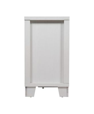 Samson Three-Drawer Engineered Wood Buffet Sideboard Cabinet With Three Tempered Glass Cabinet Doors For Dining Room/Kitchen