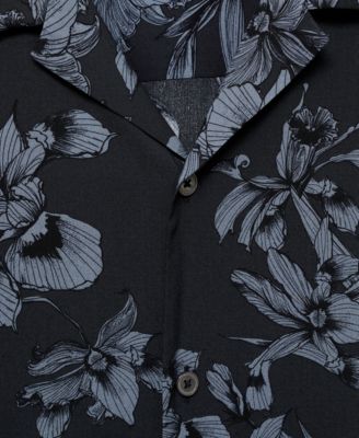 Men's Flowy Hawaiian-Print Shirt