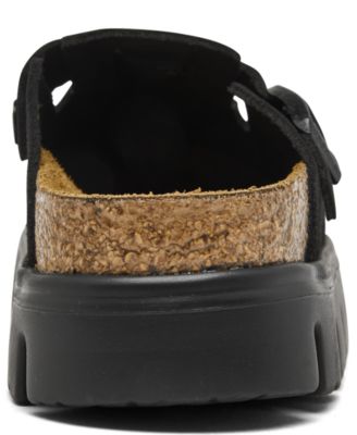 Women's Boston Chunky Suede Leather Platform Clog from Finish Line