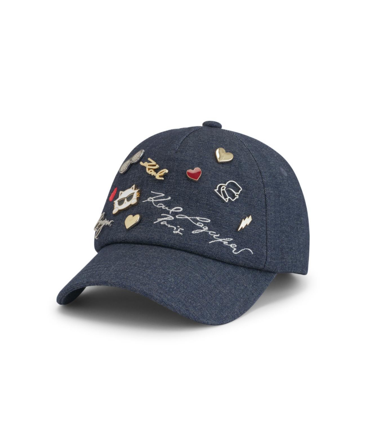 Women's Charm Denim Baseball Hat - Dark Denim