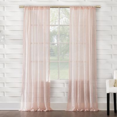 Silvia Crushed Texture Semi-Sheer Rod Pocket Curtain Panel