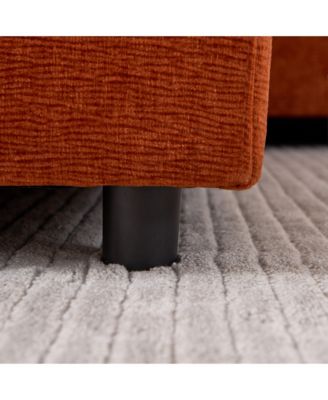 Streamdale Modern Upholstered Lounge Chair with Adjustable Backrest and Pillow