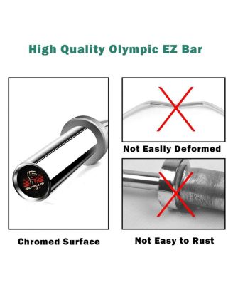 47 Inch Chrome Steel Home Gym Fitness Equipment Bar