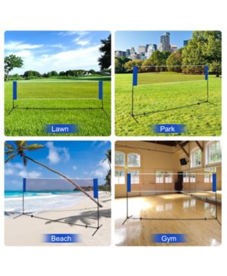 14 x 5 Feet Portable Beach Training Badminton Net with Carrying Bag