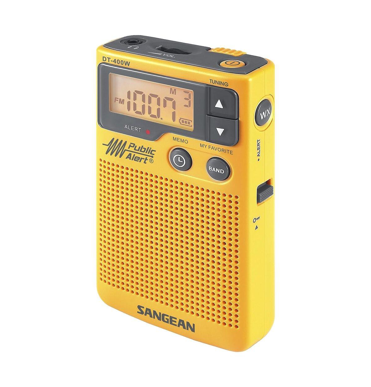 Sangean Dt-400W Am/Fm Digital Weather Alert Pocket Radio