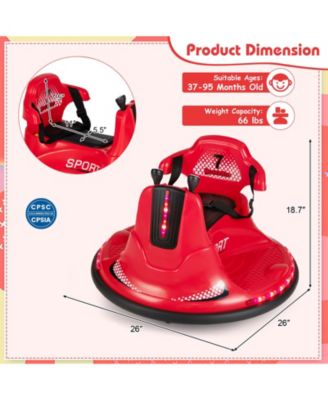 6V Bumper Car for Kids Toddlers Electric Ride On Car Vehicle