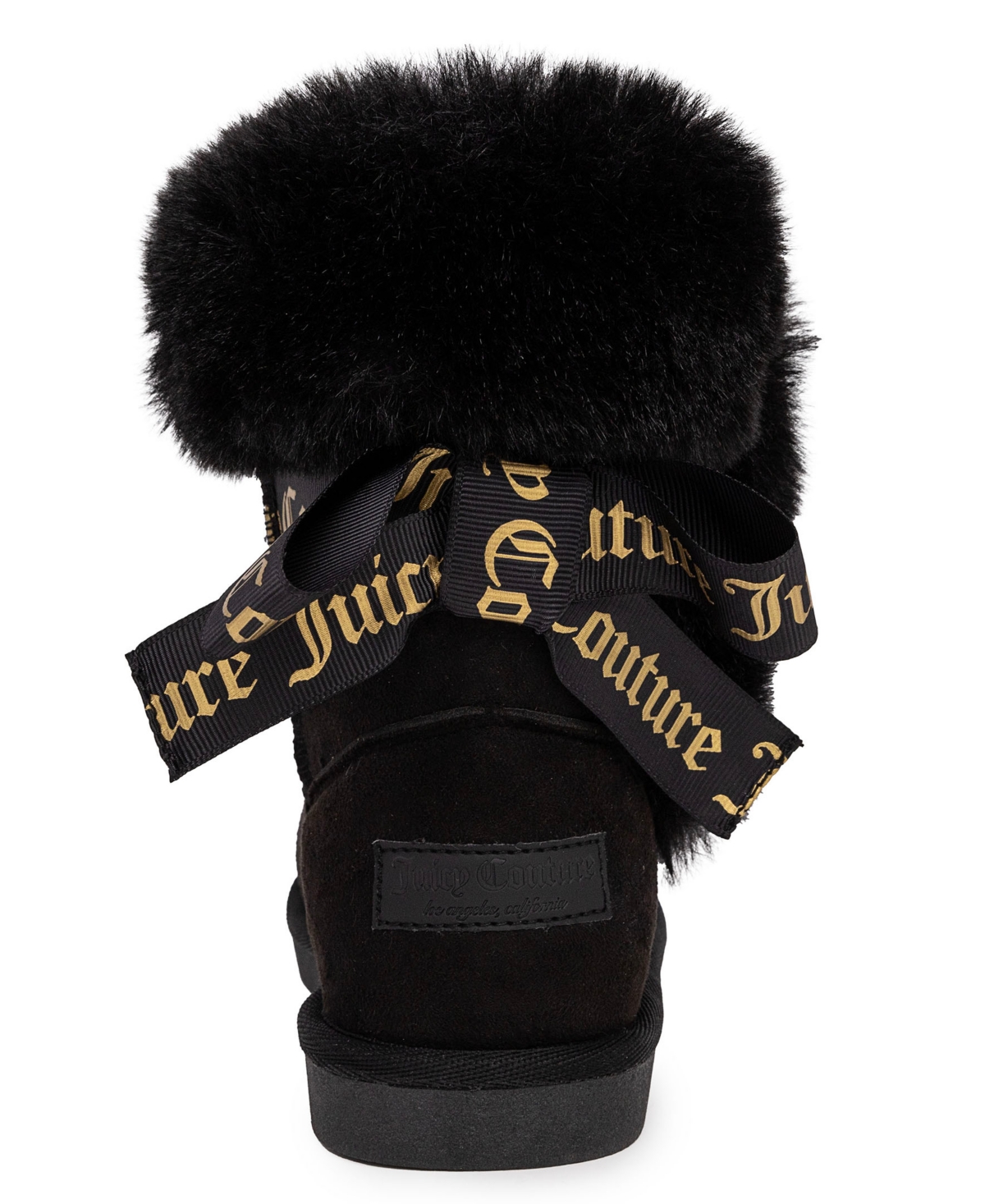 Shop Juicy Couture Little And Big Girls King Cold Weather Pull-on Boots In Black