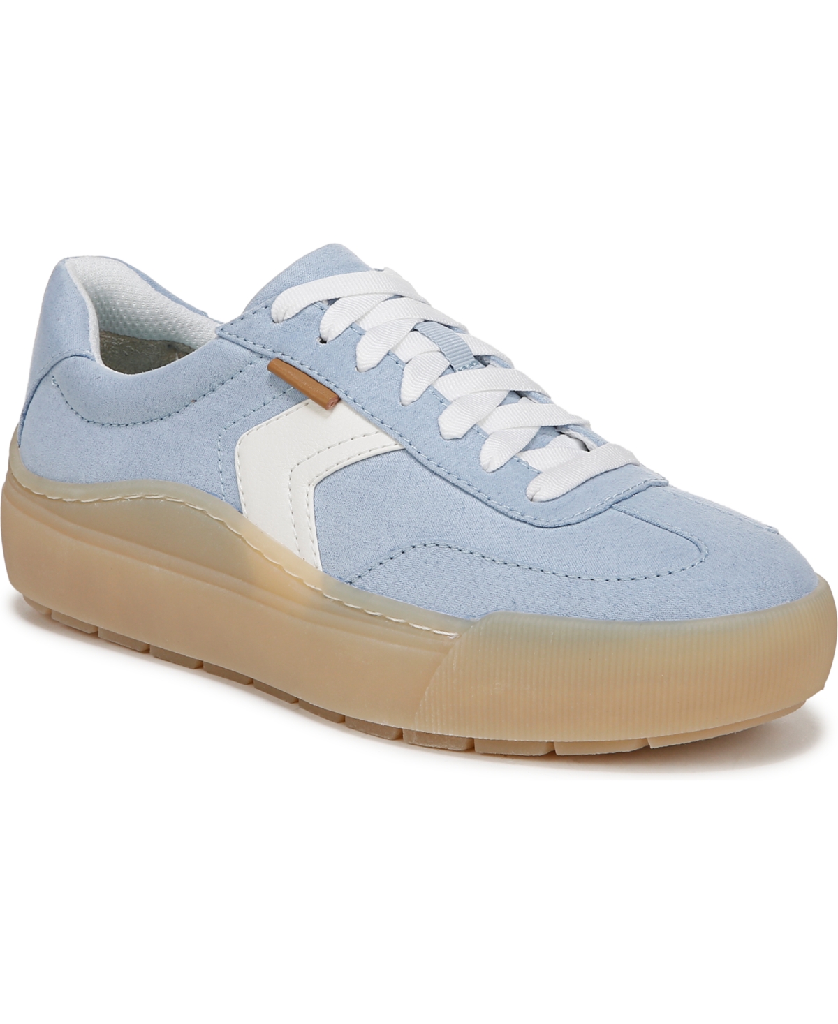Women's Time Off Win Lace Up Platform Sneakers - Yellow Microfiber