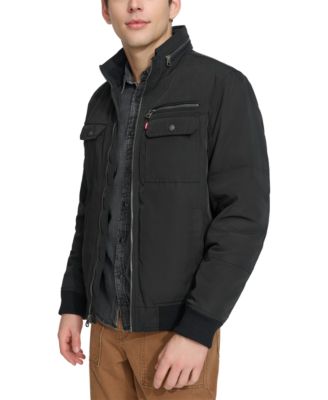 Men's Twill Stand-Collar Jacket