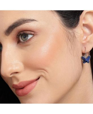 Women's Butterfly Hoop Earrings