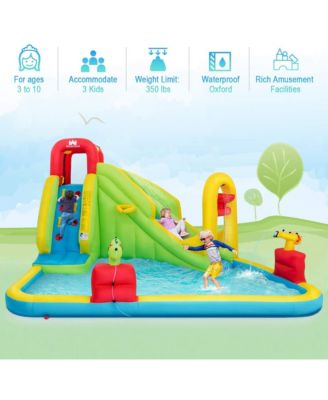 Inflatable Water Slide Kids Bounce House w/480w Blower
