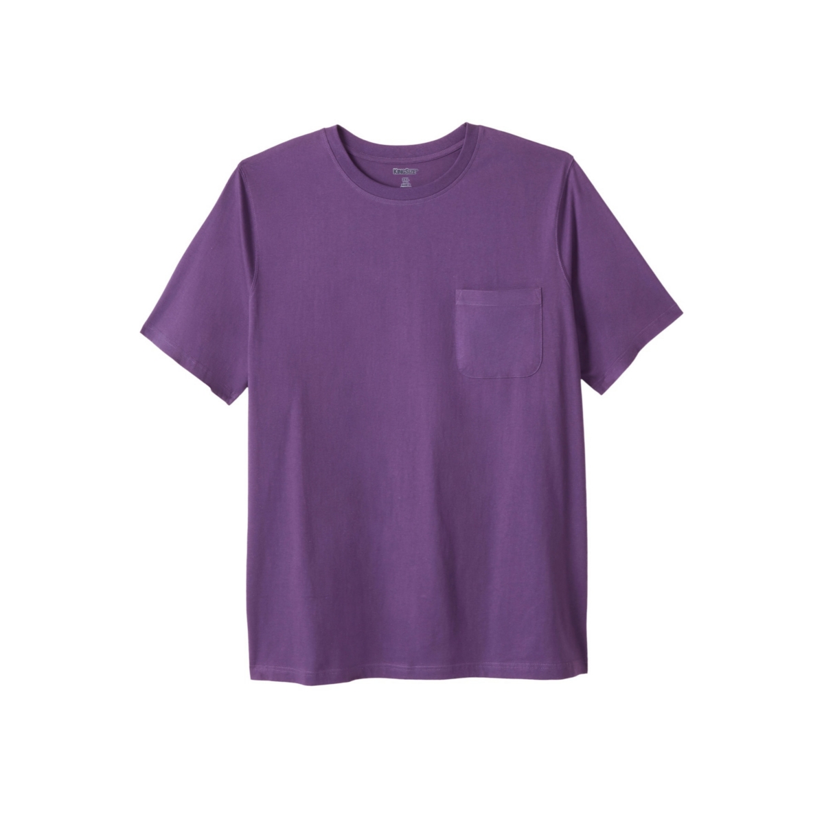 Big & Tall Shrink-Less Lightweight Pocket Crewneck T-Shirt - Coral pink