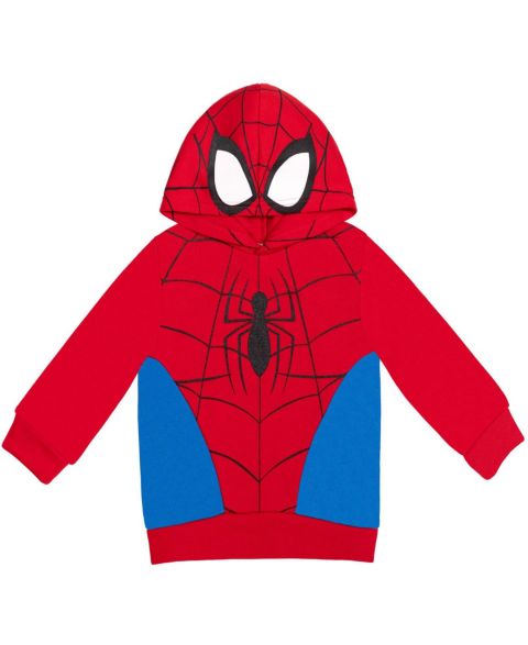 Худи Spider-Man Marvel Fleece Cosplay Pullover для мальчиков, цвет: Spiderman Logo