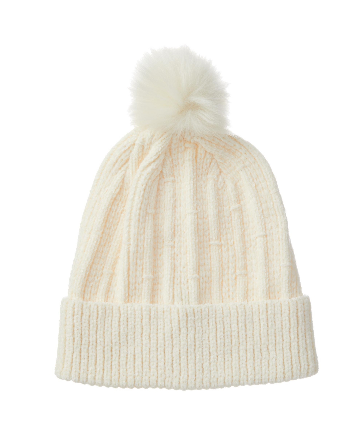 Women's Classic Chenille Beanie with Cuff Pom - Ewe