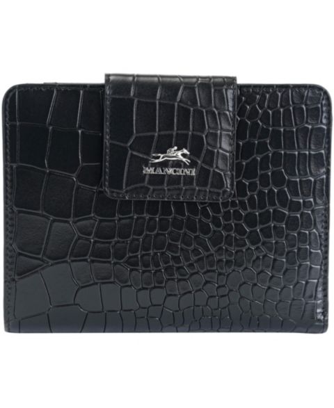 Женские Mancini Women's Croco2 RFID Secure Clutch Wallet