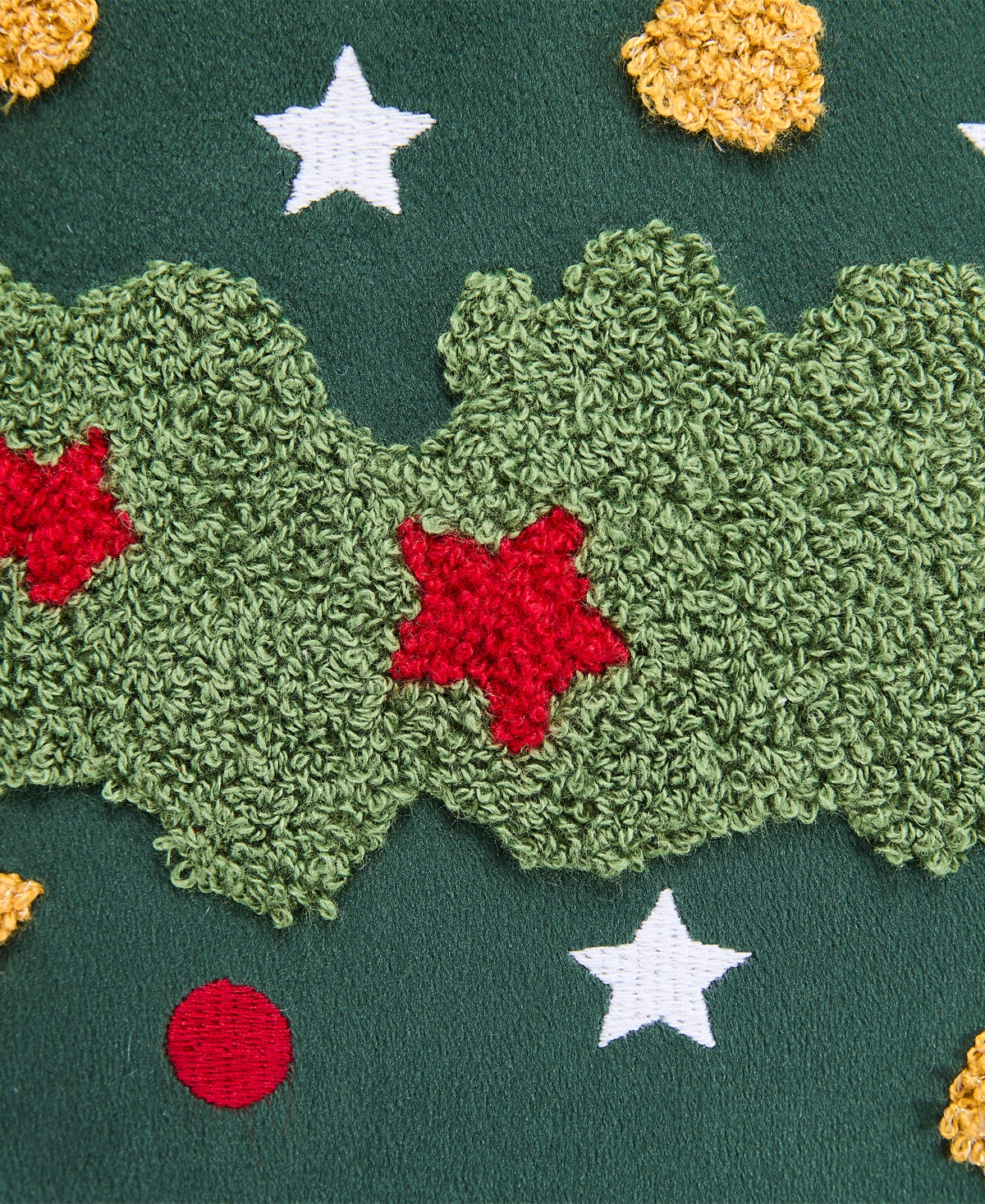 Evergreen Ivy Christmas Tree Pillow, 16