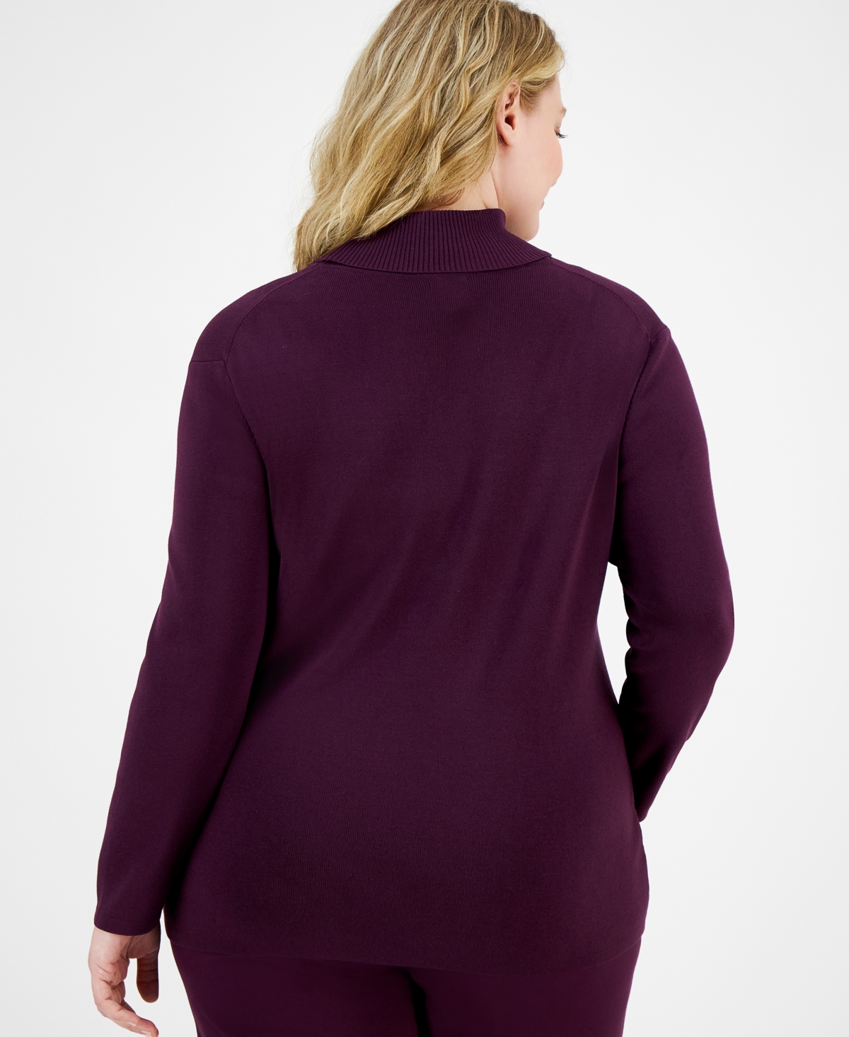 Anne Klein Plus Size Turtleneck Sweater