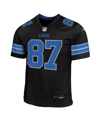 Big Boys and Girls Sam LaPorta Black Detroit Lions Alternate Player Game Jersey