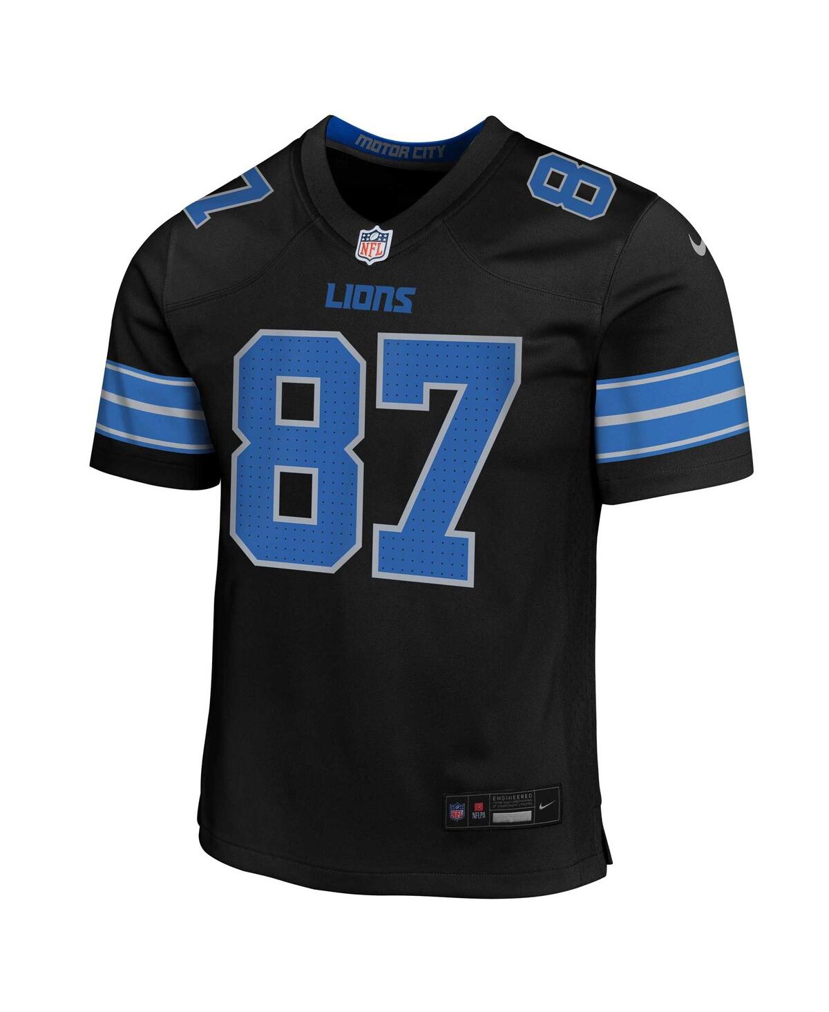 Nike Big Boys and Girls Sam LaPortaDetroit Lions Alternate Player Game Jersey - Black