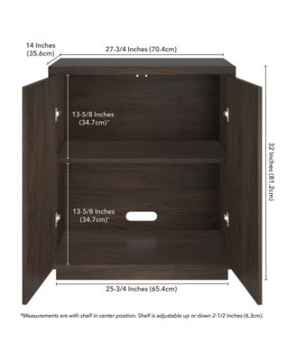 Alston 28" Wide Rectangular Accent Cabinet in Alder Brown
