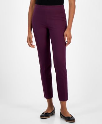 Anne Klein - Women's Pull-On Hollywood-Waist Ankle Pants