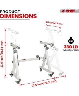 Keyboard Stand Adjustable z Style Piano Riser + Keyboard Piano Bench - WHITE