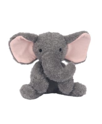 Lambs  Ivy 5 Piece Pink/Gray Plush Infant/Newborn Baby Gift Bag w/ Swaddle