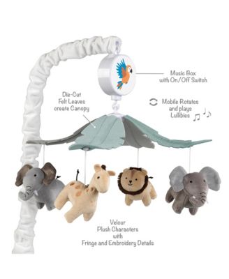 Jungle Friends Musical Baby Crib Mobile Animals Soother Toy