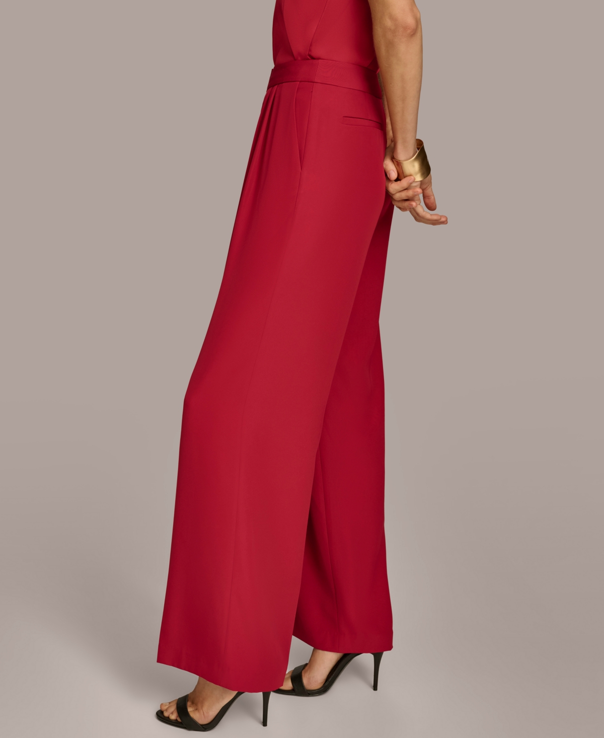 Donna Karan New York Women's Pleated Wide-Leg Pants