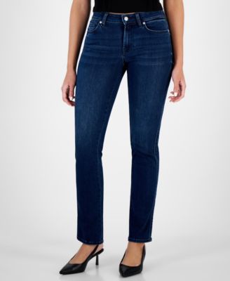 7 For All Mankind Women's Size 23 2024 Blue Jeans Kimmie Straight Leg Mid Rise NEW