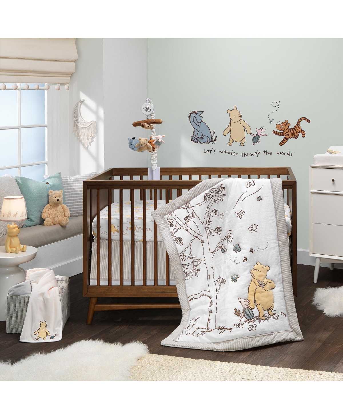 Lambs & Ivy Disney Baby Storytime Pooh Softy White Changing Pad Cover