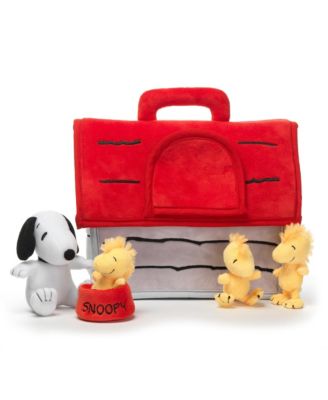 Classic Snoopy Interactive Plush Doghouse with 5 Stuffed Animal Toys
