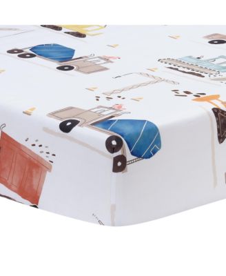 Construction Zone Transportation 3-Pc. Sheet & Pillowcase Set, Twin