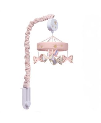 Butterfly Dreams Pink/Purple Musical Baby Crib Mobile Soother Toy