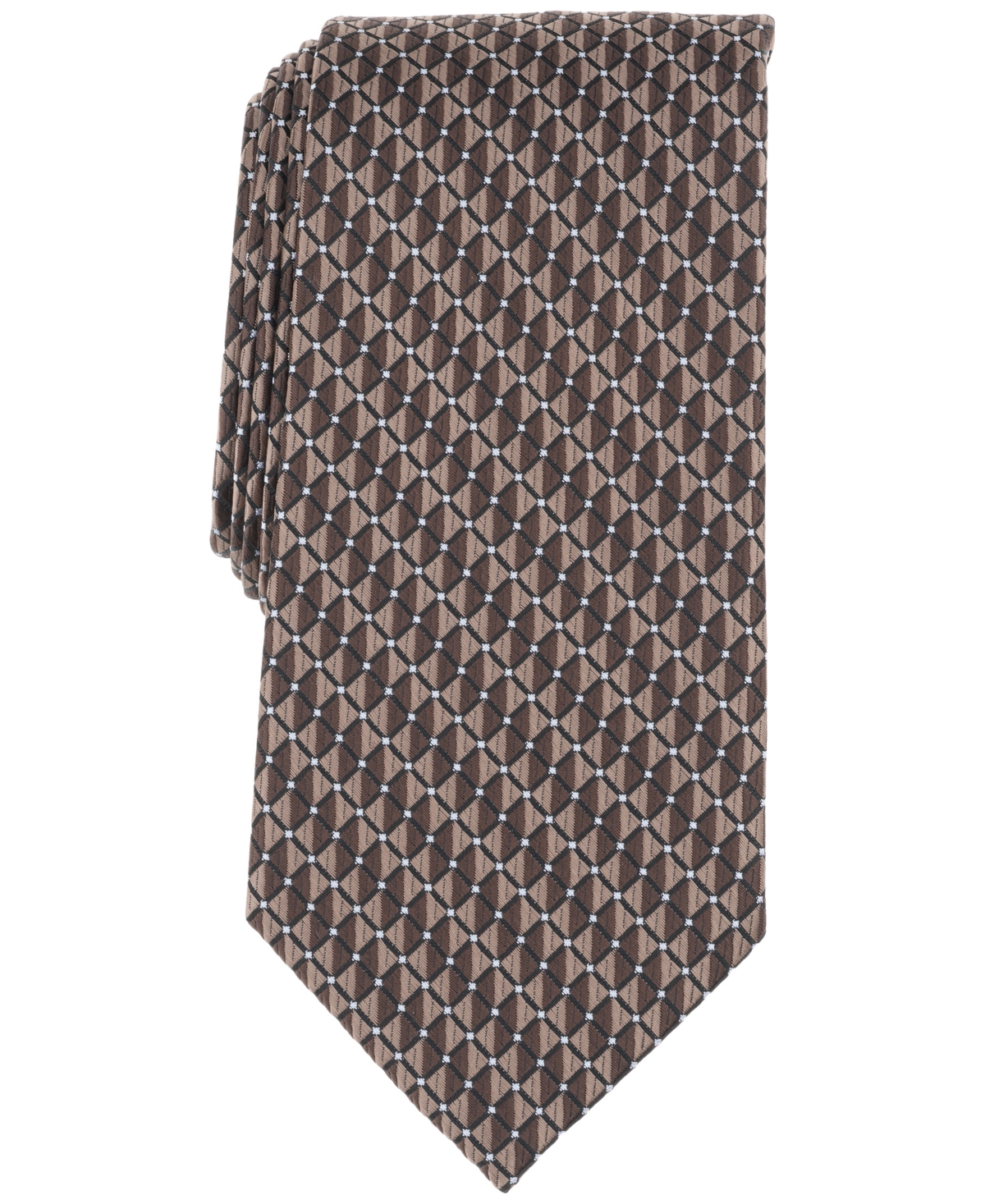 Perry Ellis Men's Tucker Mini-pattern Tie In Taupe