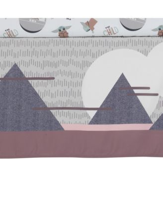 Star Wars The Child Baby Yoda Nursery 3-Piece Baby Crib Bedding Set