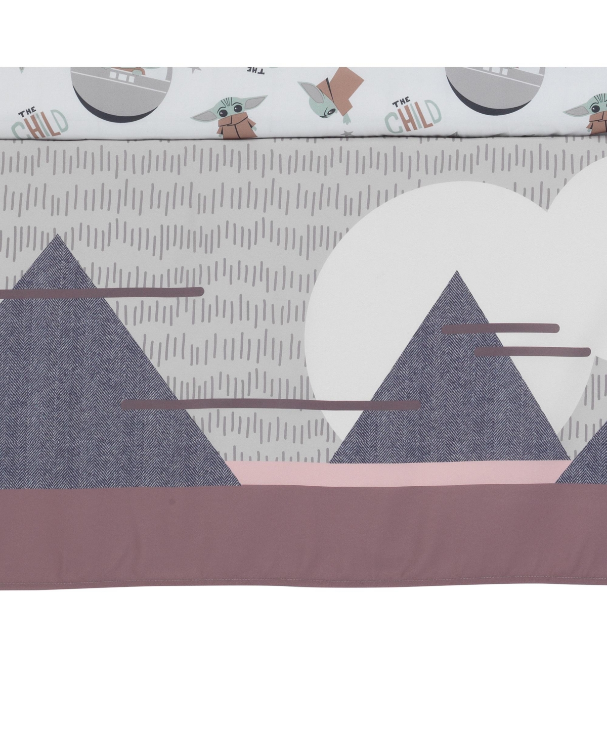 Lambs & Ivy Star Wars The Child Baby Yoda Nursery 3-Piece Baby Crib Bedding Set