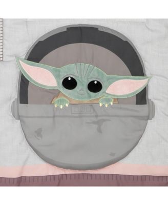 Star Wars The Child Baby Yoda Nursery 3-Piece Baby Crib Bedding Set