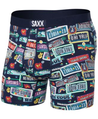 SAXX - Men's Ultra Super Soft Relaxed-Fit Moisture-Wicking Printed Boxer Briefs