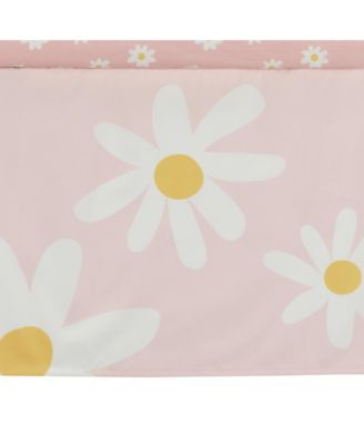 Daisy Dreams 3-Piece Pink/White Baby Nursery Crib Bedding Set