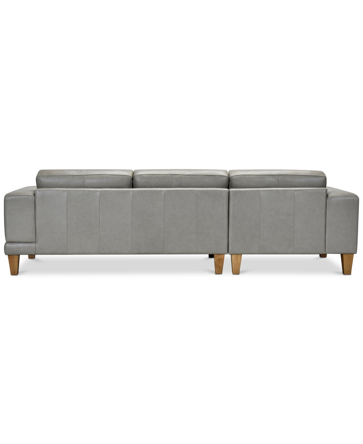 Macy's Niebee 2-pc. Leather Sectional, Created For  In Thunder