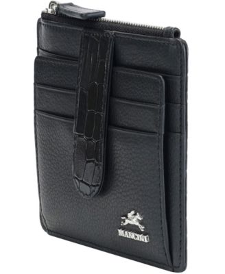 Women's Croco2 RFID Secure Card Case Wallet
