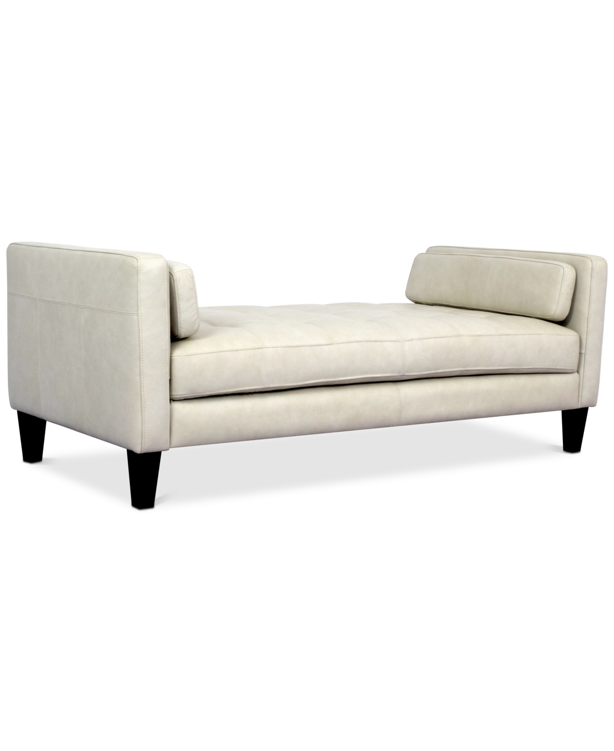 Macy's Pezley Leather Daybed, Created For  In Cream