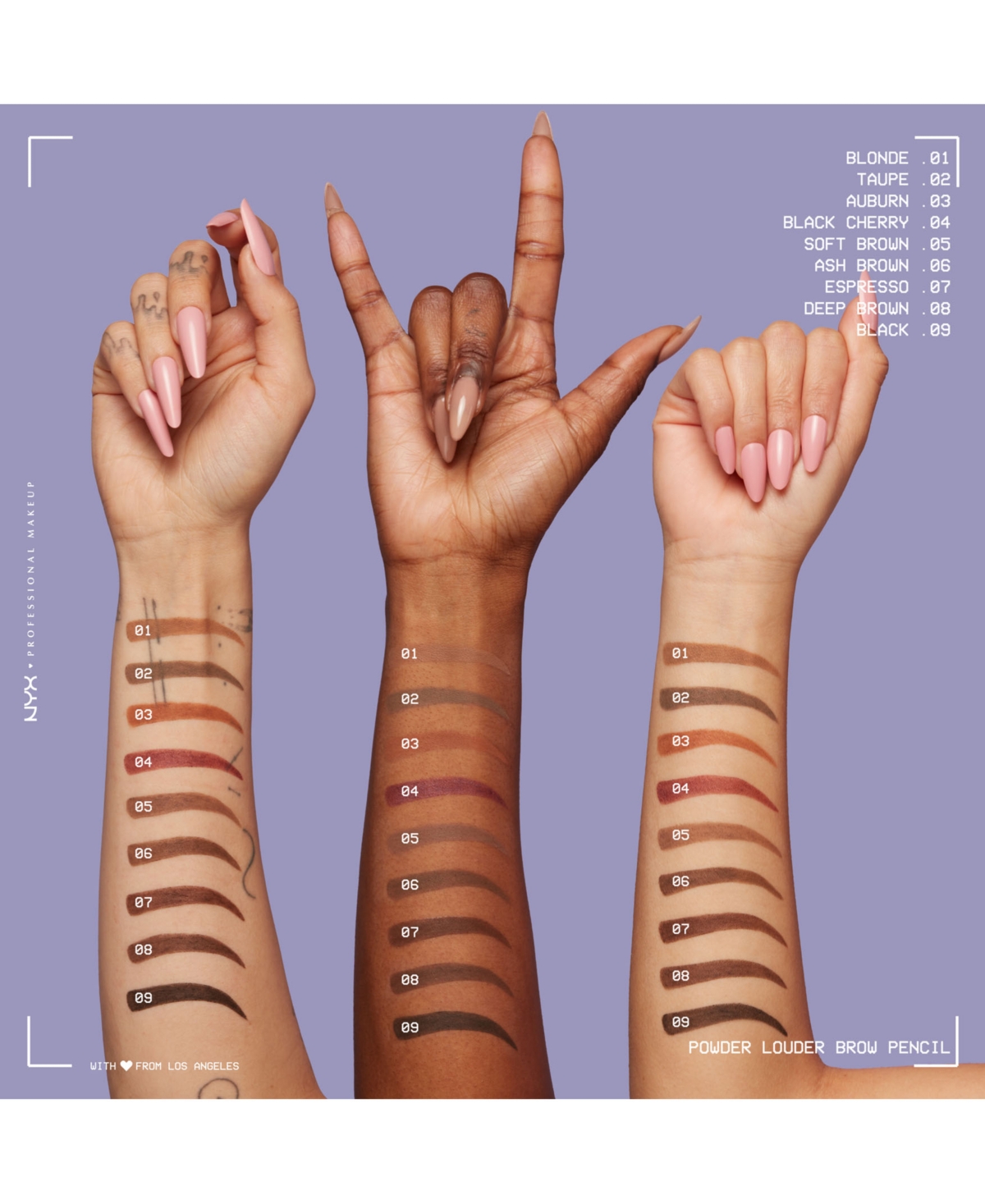 Nyx Professional Makeup Powder Louder Brow Pencil In Auburn