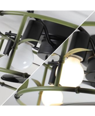 Streamdale Green Caged Ceiling Fan with Light & Remote