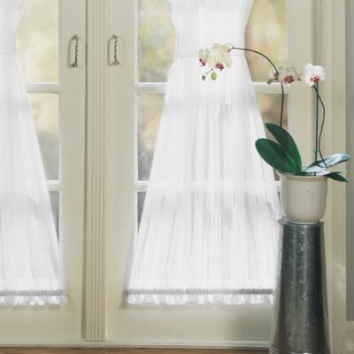 Sheer Voile Rod Pocket Door Curtain Panel